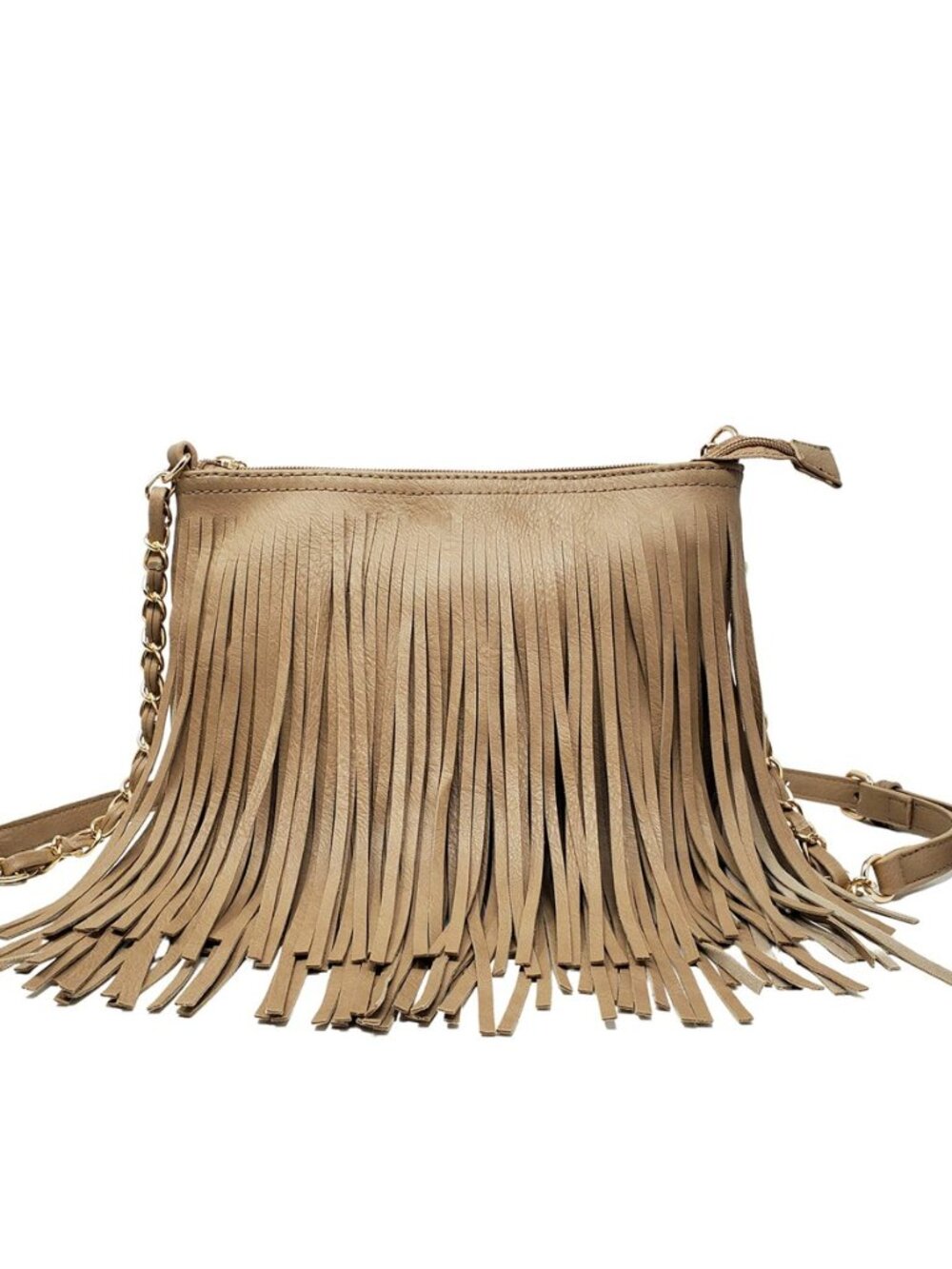 Fringe Crossbody Shoulder Bag with Strap, Tassel Messenger bag, Country Style